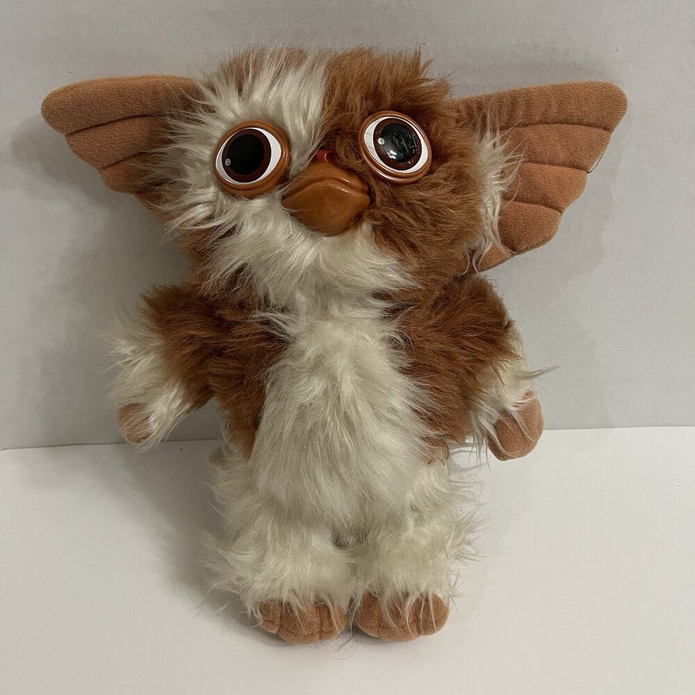 Vintage 1984 Gremlins Gizmo Mogwai Plush Hasbro Softies 10" Squeaker Works